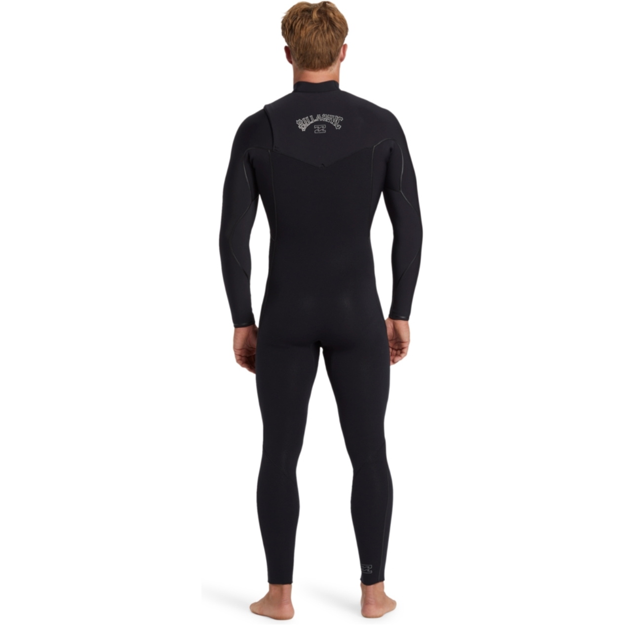 2026 Billabong Hommes Furnace Natural 3/2mm Chest Zip Combinaison Néoprène ABYW100264 - Black